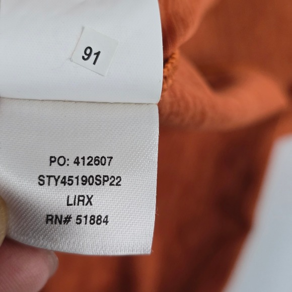 Patagonia Men's Orange Stripe Long Sleeve Crew Neck T-Shirt Size M‎ - Picture 9 of 10